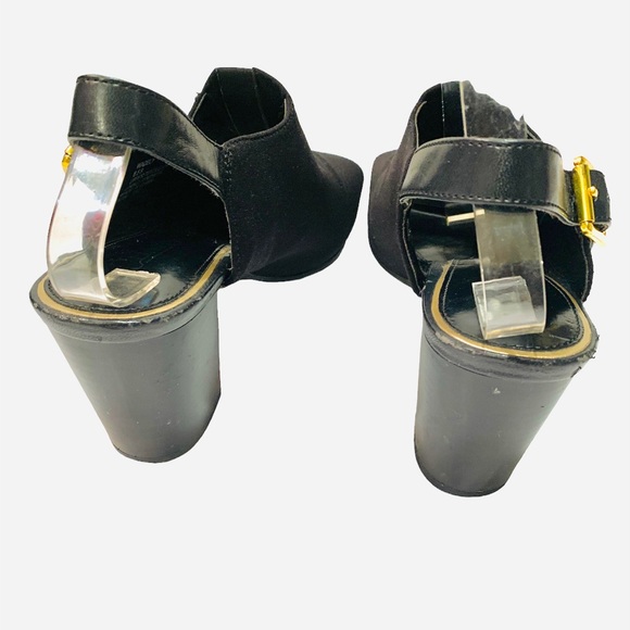 Chaps “Wadely” Faux Suede Ankle Bootie Sandals - Picture 3 of 6